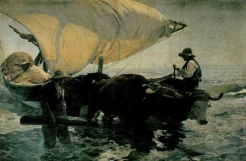 Joaquin Sorolla Y Bastida : Return from Fishing